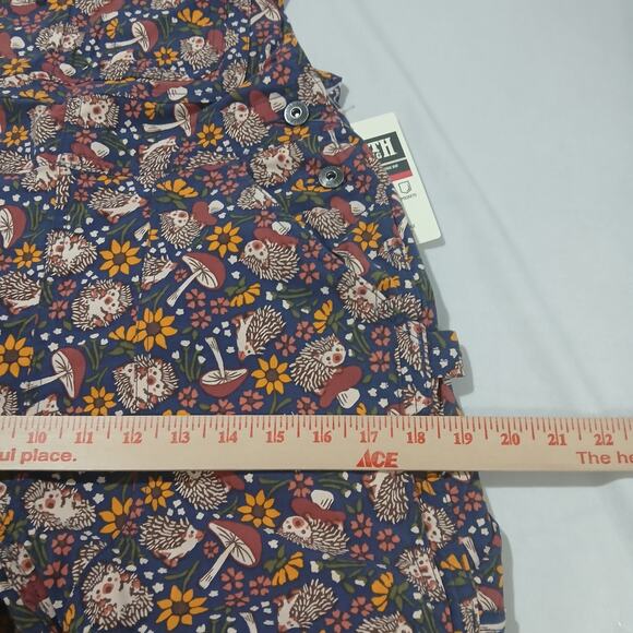 DULUTH TRADING Heirloom Gardening Bib Overalls XXS x 33 NWT Hedgehog Mushroom - Picture 13 of 16